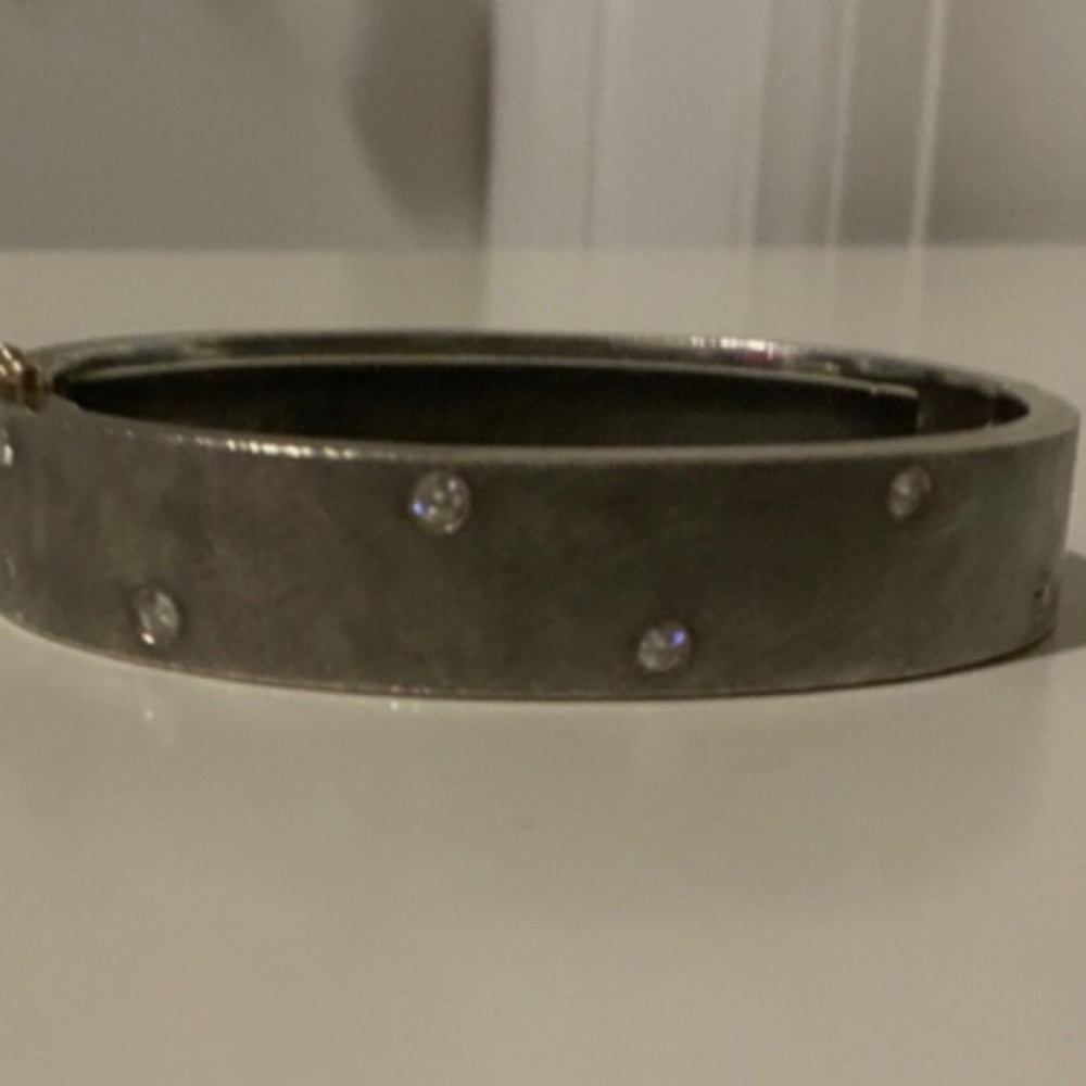 Renee Escobar sterling/diamond bracelet/14k clasp